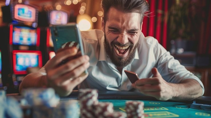 Pengguna Indonesia melihat kode promo agam96 di layar ponsel Android dengan antarmuka modern